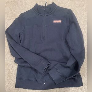 Vineyard Vines navy blue Half-Zip Shep Sweater- Youth Large
